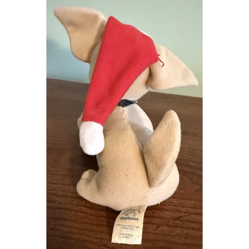 Vintage Yo Quiero Taco Bell Chihuahua Dog Christmas Feliz Navidad Plush‎ Toy